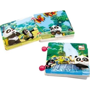 Hračka pro nejmenší Bino Baby knížka Krteček Krtek a Panda s příběhem pro miminko