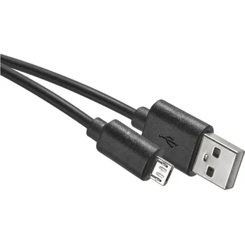 Datový kabel EMOS microUSB 0,2 m černý