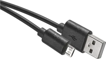 Datový kabel EMOS microUSB 0,2 m černý