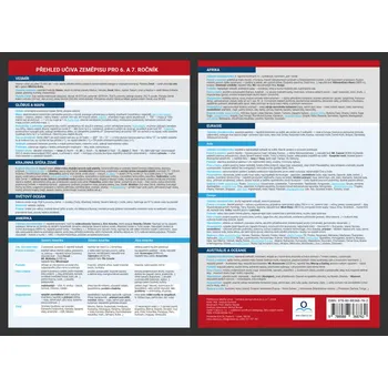 Český jazyk Přehledová tabulka učiva Přehled učiva zeměpisu pro 6. - 7. ročník - Vendula Burdová