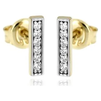 Náušnice Zlatnictví U Kostela Zlaté náušnice se zirkony 6366 505543471