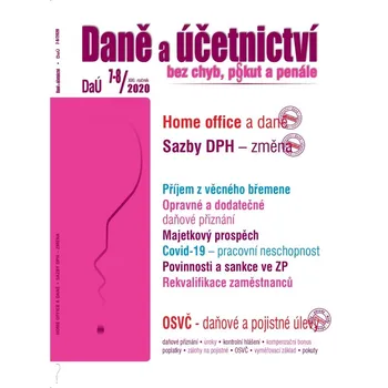 Daně a účetnictví bez chyb, pokut a penále 7-8/2020 - Eva Sedláková a kol. (2020, brožovaná)
