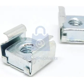 Matice Matice v kleci ocelové 14,0 x 14,0 mm, pozinkované M10 (1,0-1,7), balení 1 ks