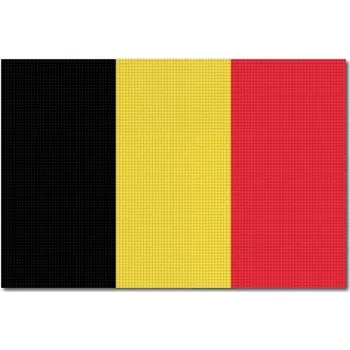 Vlajka Pelisport Belgická vlajka tištěná 6 x 4 cm