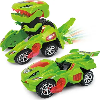 autíčko TRANFORMER DINOSAUŘÍ AUTO - LED DYNOCAR (Automaticky se změní v dinosaura! Po chvíli jízdy se auto automaticky přemění na dinosaura, poté se změní zpět na auto a pokračuje v jízdě. Vaše dítě si tuto transformaci určitě zamiluje, a jakmile uvidí, jak auto 