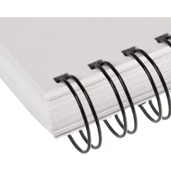Vázací hřbet Kovový hřbet 2:1, 16 mm (do 135l), 50 ks, černá