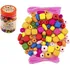 Dětské navlékací korálky Teddies Korálky s gumičkami 300 ks