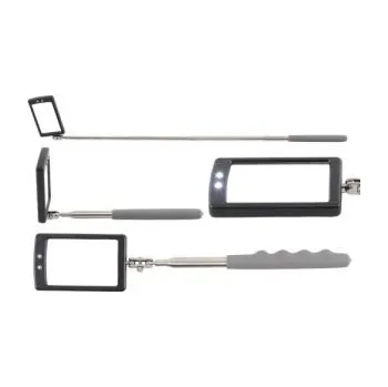 Zrcadlo servisní zrcátko s led osvětlením telekopické a kloubkem, inspekční zr