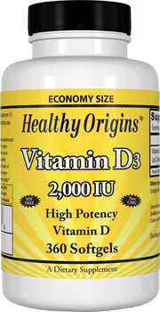 Healthy Origins Vitamin D3 2000 IU 360 cps.