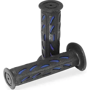 PROGRIP gumové gripy rukojetí PG724 ROAD (22+25mm, délka 125mm) barva černá/modrá (dvoudílné) (724-150)