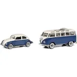 Schuco VOLKSWAGEN KAFER WITH VOLKSWAGEN SAMBA T1 SET 450269300