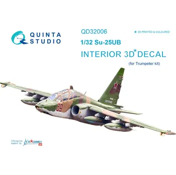 Plastikový model Quinta studio 1/32 Su-25UB 3D-Printed & colour Interior (TRUMP)