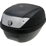 Univerzální kufr na motocykl - skútr 101 OCTANE TOP CASE ČERNÁ/BÍLÁ objem 28 L (Zavazadlo na motorku, cenově dostupný kufr na skútr)