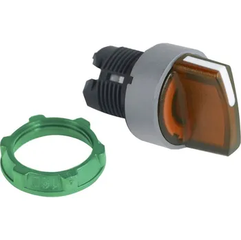 vypínač ZB5AK1853C0 ORANŽ Ovládací hlavice otočná prosvětlená, 3 pozice s návratem, speciální popis ŠE, Schneider Electric