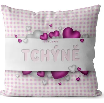 Dekorativní polštářek Polštář Nejlepší tchýně (Velikost: 40 x 40 cm)