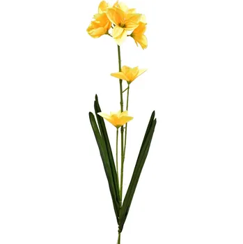 umělá květina Umělá lilie 73 cm, tmavě žlutá (121937 001 K03603 lilie tm.žlutá)