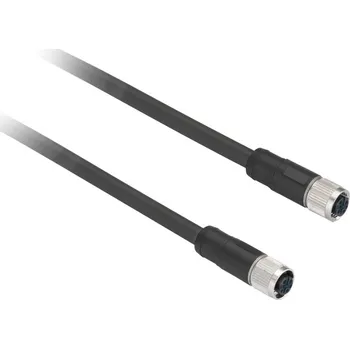 Elektrický konektor XZCR1111064D25 Kabel Master-Slave 2 přímý M12, samice/samice konektor, 25m, 5 pin, Schneider Electric