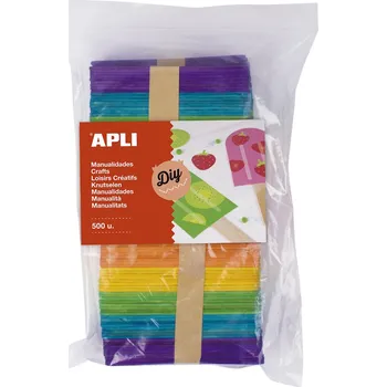 Výtvarná sada Doplňky - nanuková dřívka / Jumbo / mix barev / 500 ks