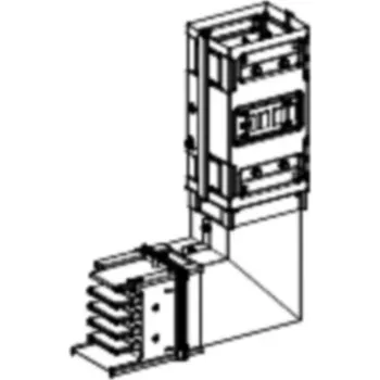 vypínač a zásuvka KSC800DLE40 KSC koleno 630 A horizontální nahoru, Schneider Electric