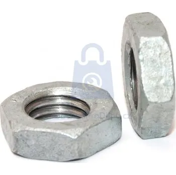 Matice Matice šestihranná nízká, DIN 439B, žárový zinek (TZN) M10, balení 100 ks