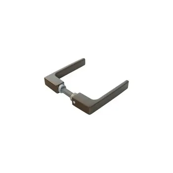 Dveřní kování Klika dveřní hranatá K 404 komaxit hnědá