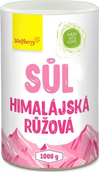 Kuchyňská sůl Wolfberry Himalájská sůl růžová jemná 1000 g