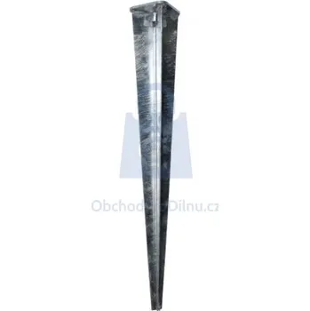 Příslušenství pro plot Patka kotevní zatloukací s deskou 100 / 100 / 750, balení 1 ks