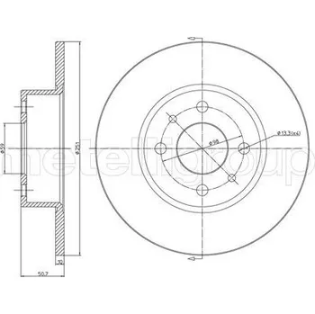 Brzdový kotouč Brzdový kotouč METELLI 23-0193C