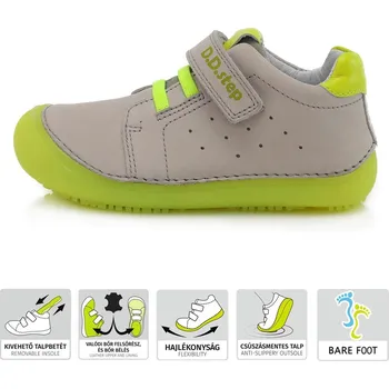 Dětská treková obuv D.D.Step D.D. step chlapecká obuv 063-779L Barva: šedá, Velikost: 35