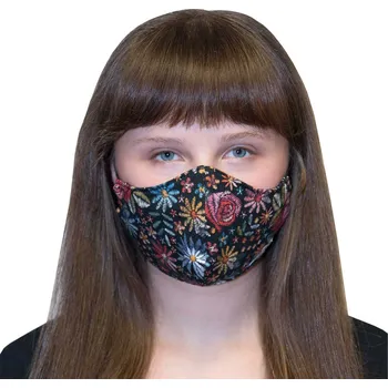 rouška ESITO Katya nano antibakteriální rouška se stříbrem černá S