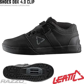 Pánské cyklistické tretry Boty na kolo Leatt MTB 4.0 Clip Shoe Black 10.5 US
