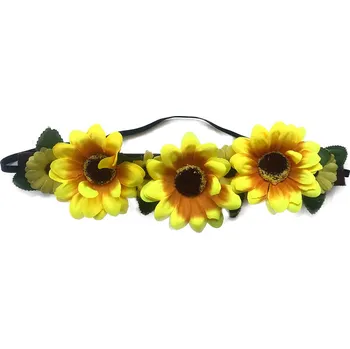 Čelenka Rappa čelenka květina žlutá 3 velké květy