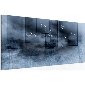 Malvis ® Obraz racci v černu Velikost: 100x60 cm