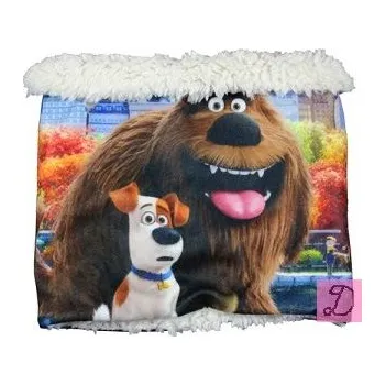 Čepice EPLUSM Nákrčník TAJNÝ ŽIVOT MAZLÍČKŮ chlupatý UNI 1rok - dorost