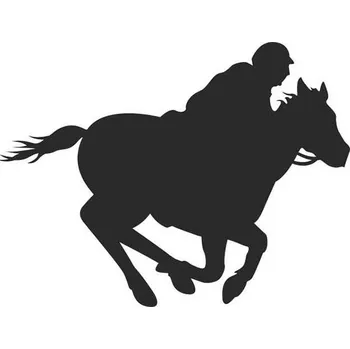 Samolepící dekorace SI0110041C - dostihy - 120 x 95 mm doprava