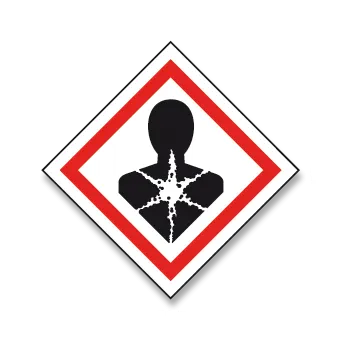 Značení GHS08 - Nebezpečné pro zdraví - samolepka 140 x 140 mm