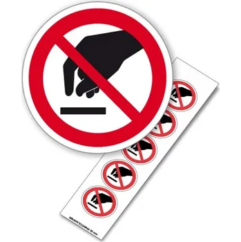 Nedotýkat se - samolepící minipiktogram - Ø 35 mm