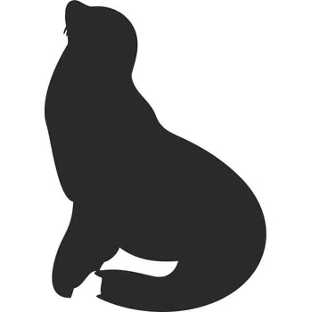 Samolepící dekorace SI0115190B - Tuleň - 100 x 105 mm doleva