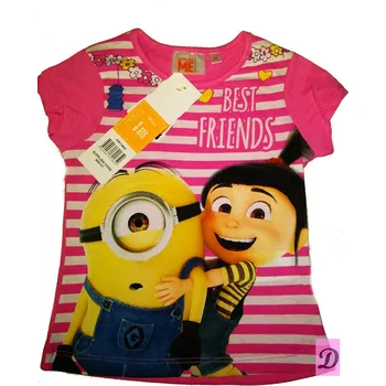 SUN CITY Tričko MIMONI JÁ PADOUCH růžové s proužky, vel. 98