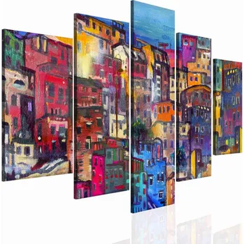 Obraz Malvis ® Malba domečky Velikost: 150x70 cm