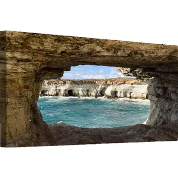 Obraz Malvis ® Obraz na plátně Moře ve skále Velikost: 60x40 cm