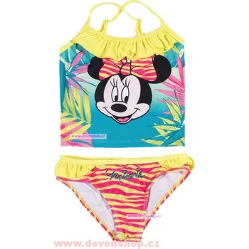 Dívčí plavky Plavky MINNIE MOUSE žluté dvoudílné