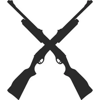 Samolepicí dekorace na vozidlo SI0113021G - Puška - 200 x 170 mm