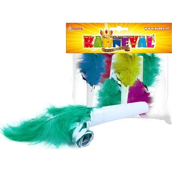 Karnevalový doplněk Rappa Frkačka párty s peřím 6 ks v sáčku