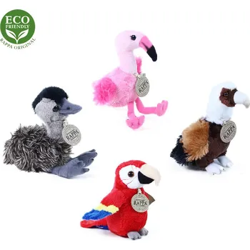 plyšák Rappa Plyšoví pták exotický 15 cm ECO-FRIENDLY