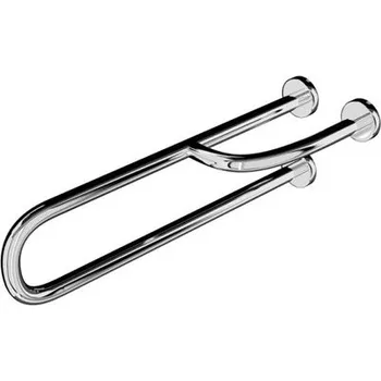 Madlo do koupelny MERIDA Madlo umyvadlové NEREZ lesklé - pravé 550 mm TPC03