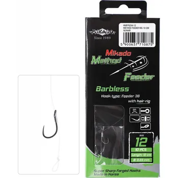 Rybářský háček MIKADO Method feeder návazce 10cm / 18 (HMFP02W-18)