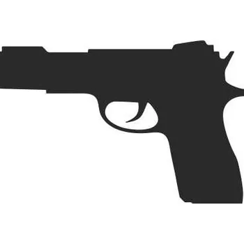 Samolepicí dekorace na vozidlo SI0113023B - Pistole2- 100 x 75 mm doleva