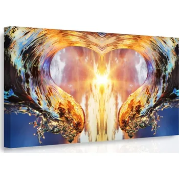 Malvis ® Obraz Mořské srdce Velikost: 150x100 cm