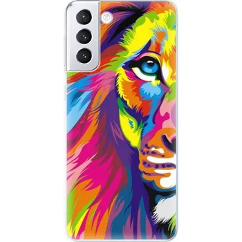 Pouzdro na mobilní telefon Odolné silikonové pouzdro iSaprio - Rainbow Lion - Samsung Galaxy S21+
